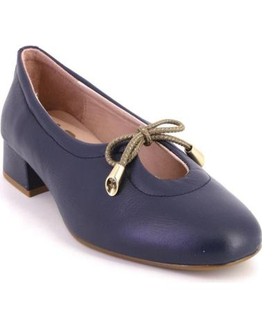 Woman Flat shoes NIVAL LULU 03 ZAPATOS DE MUJER PIEL AZUL MARINO