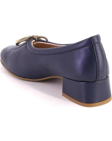 Woman Flat shoes NIVAL LULU 03 ZAPATOS DE MUJER PIEL AZUL MARINO