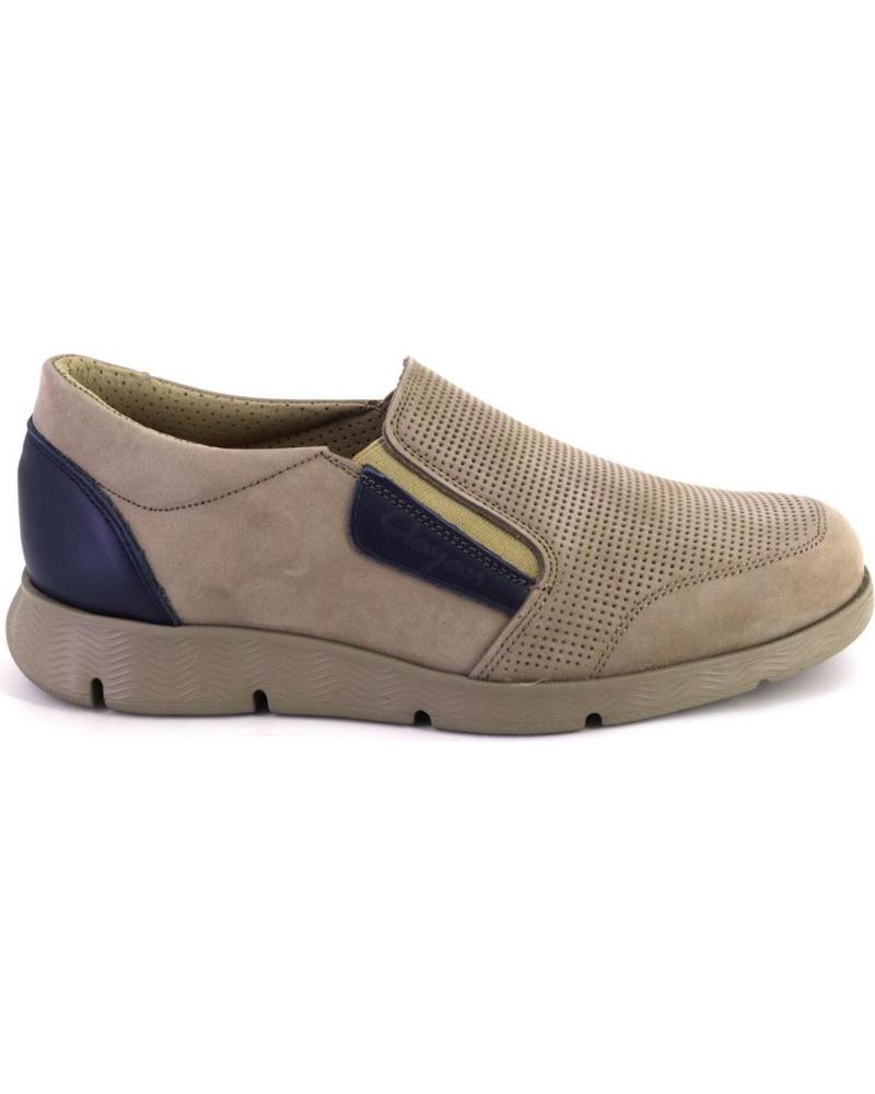 Mocassins pour Homme CLAYAN 3601 MOCASINES DE HOMBRE NOBUK TAUPE