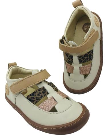 Sandalias de Niña GIOSEPPO SANDALIA CANGREJERA BAREFOOT NINA CLEARFIELD 75025 BEIG