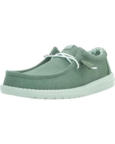 Nauticos per Uomo HEY DUDE INFORMALES HOMBRE MODELO WALLY CANVAS COLOR VERDE GRNICBR