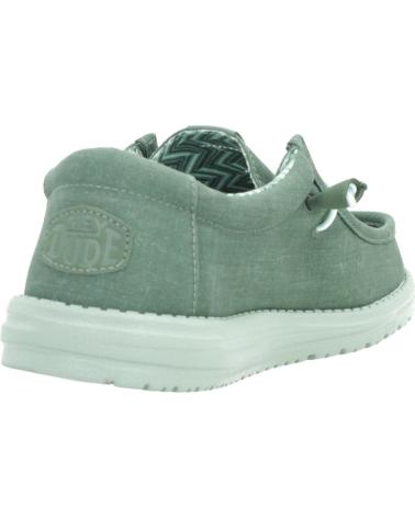 Nauticos per Uomo HEY DUDE INFORMALES HOMBRE MODELO WALLY CANVAS COLOR VERDE GRNICBR