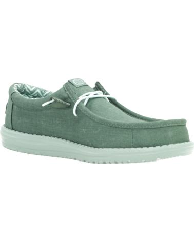 Nauticos per Uomo HEY DUDE INFORMALES HOMBRE MODELO WALLY CANVAS COLOR VERDE GRNICBR