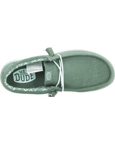 Nauticos per Uomo HEY DUDE INFORMALES HOMBRE MODELO WALLY CANVAS COLOR VERDE GRNICBR