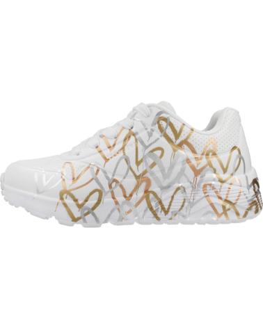 Sportivo per Bambina SKECHERS ZAPATILLAS NINA MODELO UNO LITE - METALLIC COLOR BLANCO WTGD