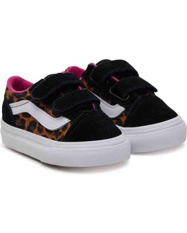Esportes  de Menina e Menino VANS OFF THE WALL ZAPATILLAS CASUAL VANS BOQ1 - BLACK-MULTI