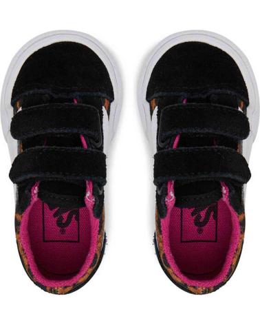 Esportes  de Menina e Menino VANS OFF THE WALL ZAPATILLAS CASUAL VANS BOQ1 - BLACK-MULTI