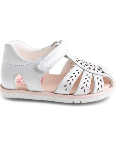Sandalias de Niña PABLOSKY SANDALIA CERRADA DE PIEL RESPETUOSA PARA NINA 0539 BLANCO