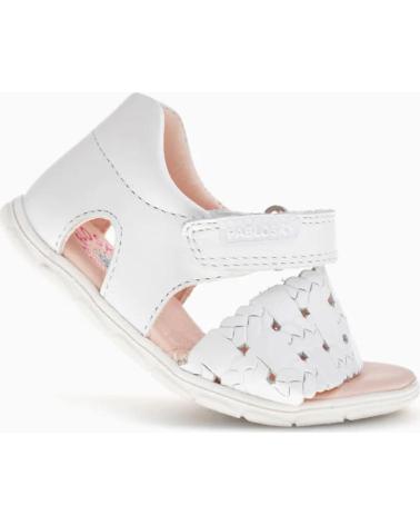 PABLOSKY SANDALIAS DE PIEL CON TALÓN CERRADO BEBÉ BLANCO BLANCO