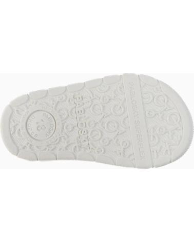 SANDALIAS CERRADAS RESPETUOSAS PABLOSKY 0511 DE PIEL BLANCA PARA NIÑA BLANCO