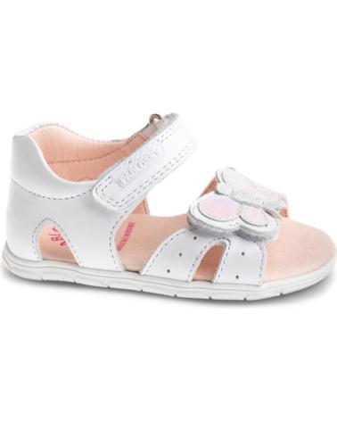 SANDALIAS PABLOSKY DE PIEL CON TALÓN CERRADO BLANCAS BLANCO