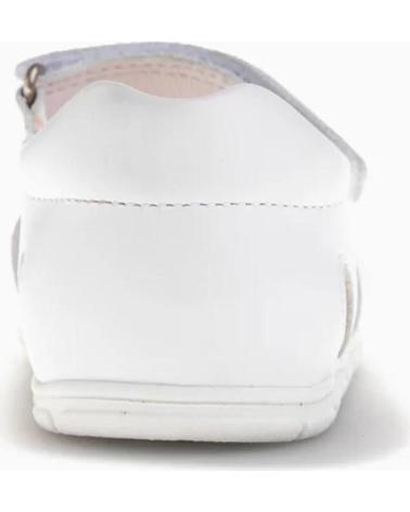 SANDALIAS PABLOSKY DE PIEL CON TALÓN CERRADO BLANCAS BLANCO