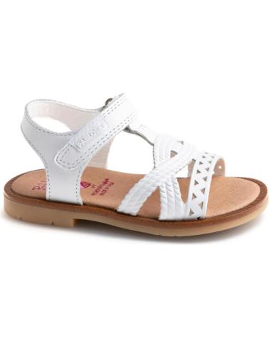 Sandalias de Niña PABLOSKY SANDALIA PLANA DE PIEL PARA NINA 056400 COLOR BLAN BLANCO