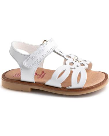 Sandalias de Niña PABLOSKY SANDALIA PLANA DE PIEL PARA NINA 056800 COLOR BLAN BLANCO