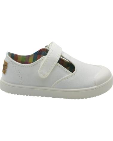 Deportivas de Niña y Niño PABLOSKY ZAPATILLA LONA BAREFOOT UNISEX 979900 BLANCO