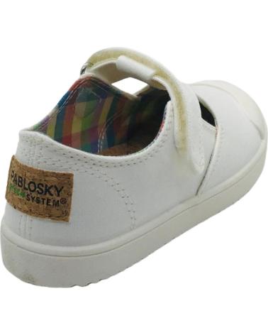 Deportivas de Niña y Niño PABLOSKY ZAPATILLA LONA BAREFOOT UNISEX 979900 BLANCO
