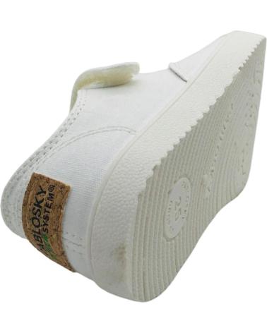 Deportivas de Niña y Niño PABLOSKY ZAPATILLA LONA BAREFOOT UNISEX 979900 BLANCO