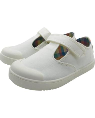 Deportivas de Niña y Niño PABLOSKY ZAPATILLA LONA BAREFOOT UNISEX 979900 BLANCO