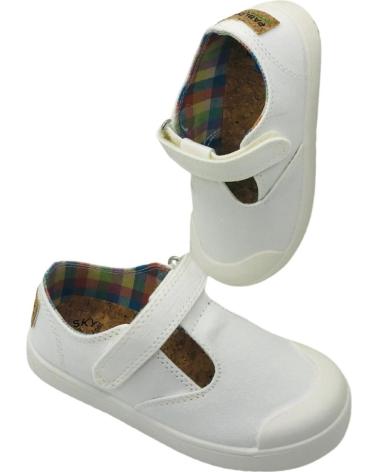 Deportivas de Niña y Niño PABLOSKY ZAPATILLA LONA BAREFOOT UNISEX 979900 BLANCO