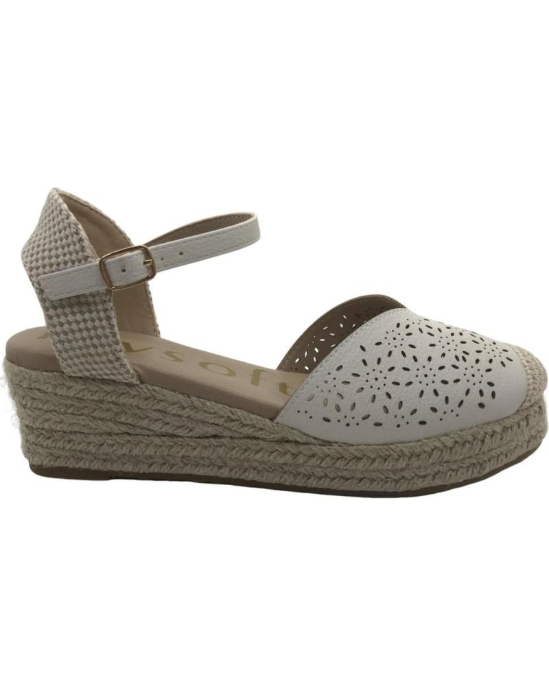 Sandálias de Mulher MYSOFT CUNA ESPARTENA MUJER 25M132 BLANCO