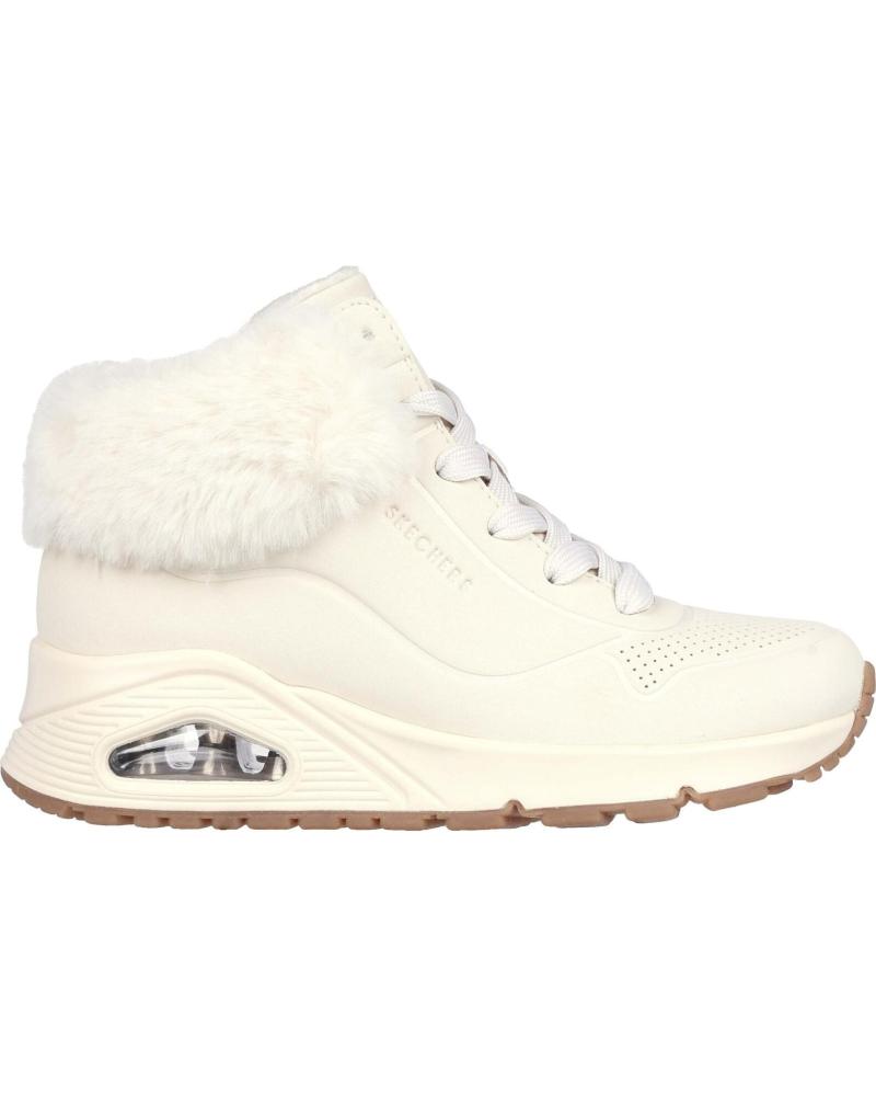 Botines-De-Niña-SKECHERS-UNO-FALL-AIR-BLANCO