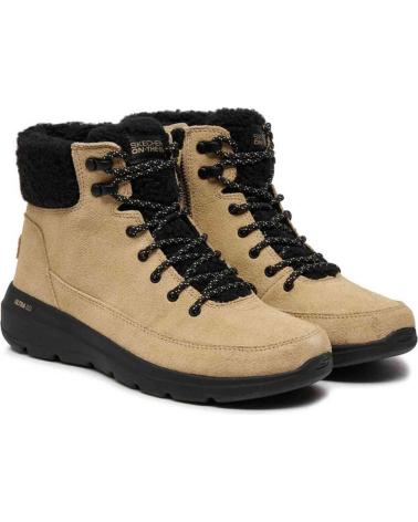 Boots für Damen SKECHERS BOTAS ON THE GO GLACIAL ULTRA 16677 BEIGE