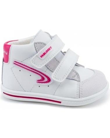 Deportivas de Niña PABLOSKY - BOTA DEPORTIVA VELCRO BEBE BLANCO