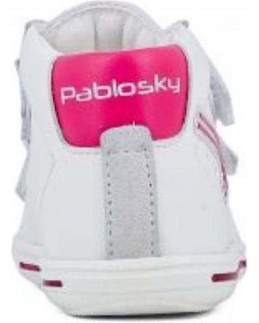 Deportivas de Niña PABLOSKY - BOTA DEPORTIVA VELCRO BEBE BLANCO