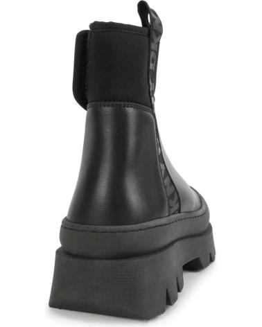 BOTTINES CHELSEA DKNY D3911609B NOIRES AVEC SEMELLE CHUNKY MULTICOLOR