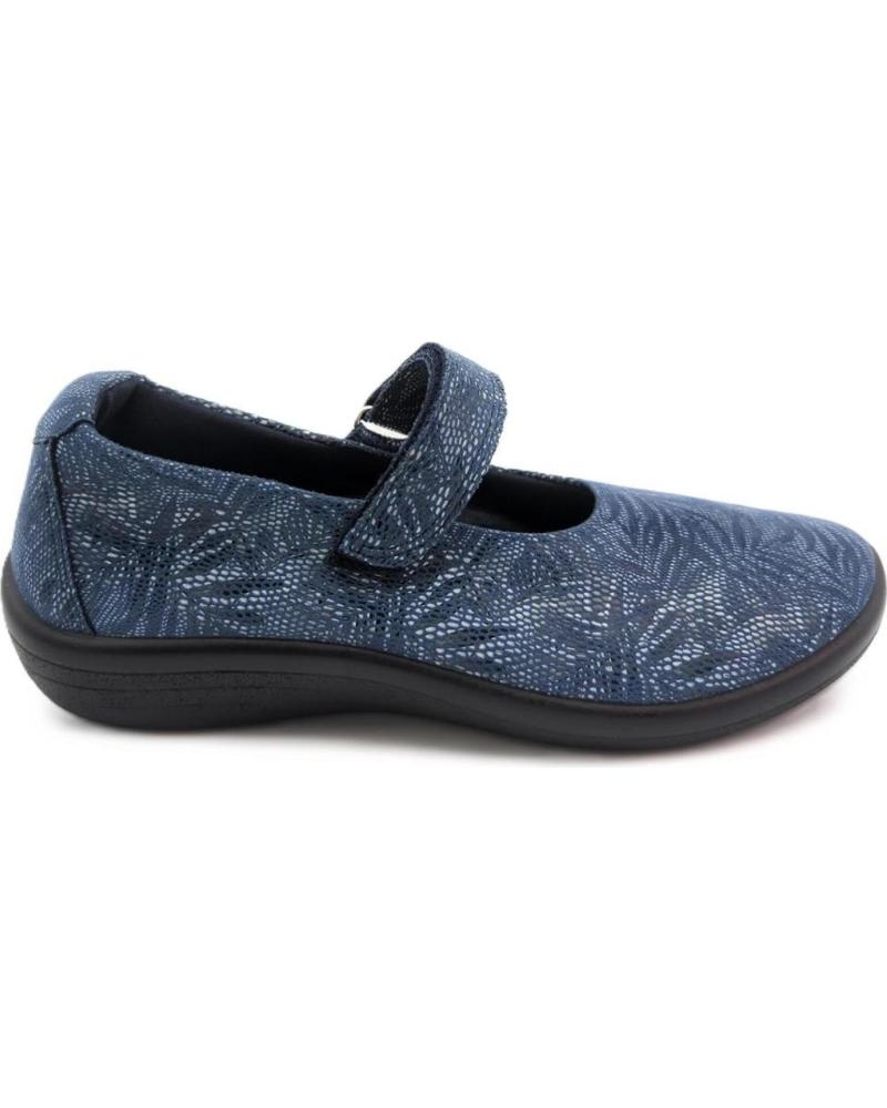 Woman Flat shoes ARCOPEDICO ESTRELLA LICRA AZUL