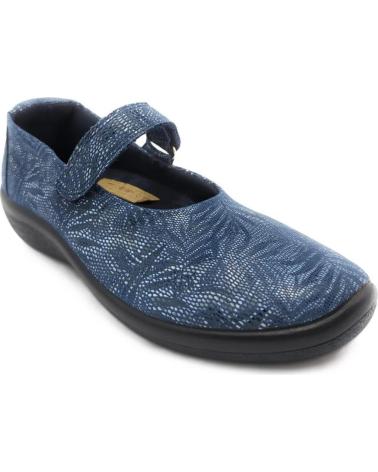 Woman Flat shoes ARCOPEDICO ESTRELLA LICRA AZUL
