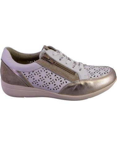 Sportivo per Donna TREINTAS 4312 ZAPATILLAS CASUAL DE MUJER PIEL BLANCO
