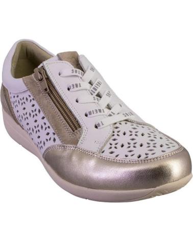 Sportivo per Donna TREINTAS 4312 ZAPATILLAS CASUAL DE MUJER PIEL BLANCO