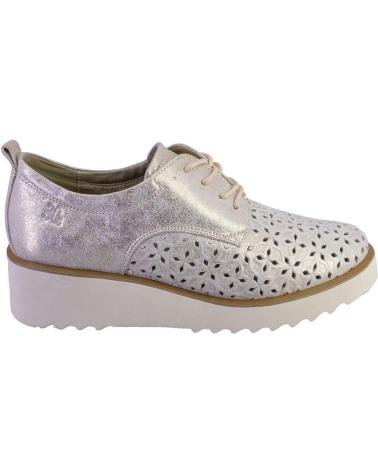 Woman shoes TREINTAS 4319 ZAPATOS CON CORDONES DE MUJER PIEL PLATINO