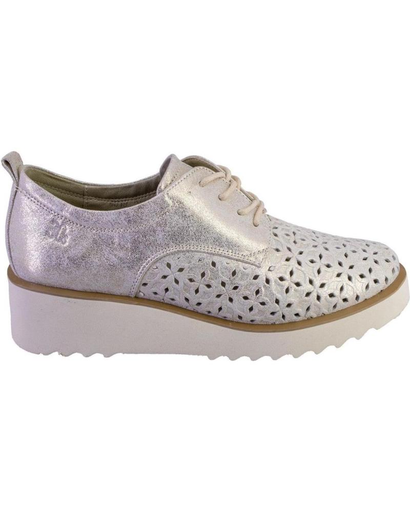 Schuhe für Damen TREINTAS 4319 ZAPATOS CON CORDONES DE MUJER PIEL PLATINO