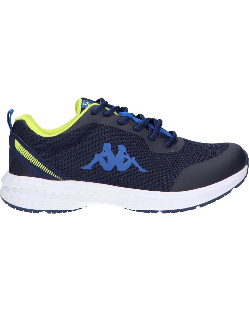 Zapatillas deporte de Mujer y Niña y Niño KAPPA 381F58W LOGO GLINCH 2 KID BLUE MARINE-GREEN LIME