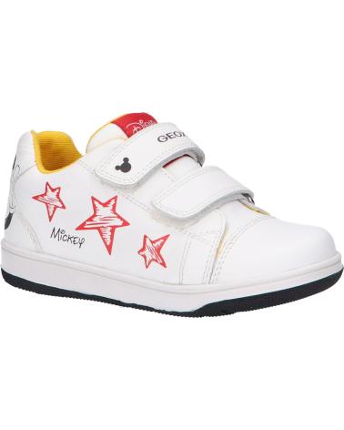 Sportschuhe für Junge GEOX B251LA 00085 B NEW FLICK C0404 WHITE BLACK
