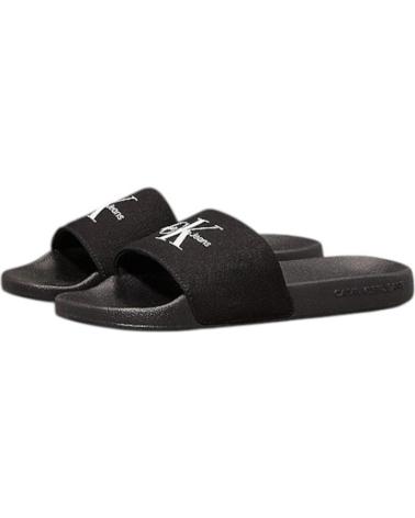 Zehansandalen für Damen CALVIN KLEIN SLIDE MONOGRAM WN NEGRO