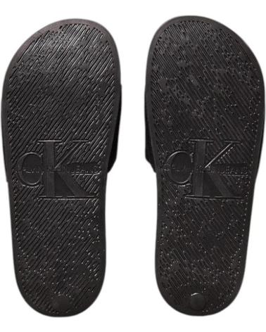 Zehansandalen für Damen CALVIN KLEIN SLIDE MONOGRAM WN NEGRO