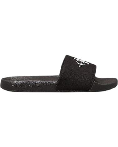 Zehansandalen für Damen CALVIN KLEIN SLIDE MONOGRAM WN NEGRO