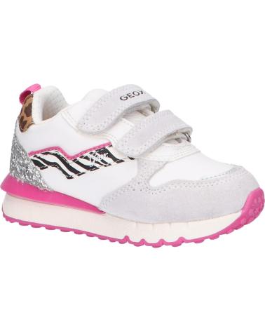 Scarpe sport per Bambina GEOX J26GZC 022BC J FASTICS C0563 WHITE-FUCHSIA