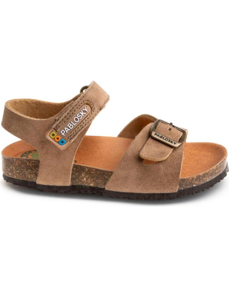 SANDALIAS PABLOSKY BIO MODELO 516522 MARRONES CON HEBILLAS GACELA