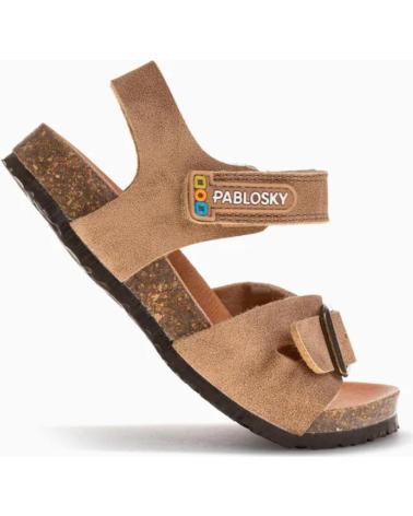 SANDALIAS PABLOSKY BIO MODELO 516522 MARRONES CON HEBILLAS GACELA