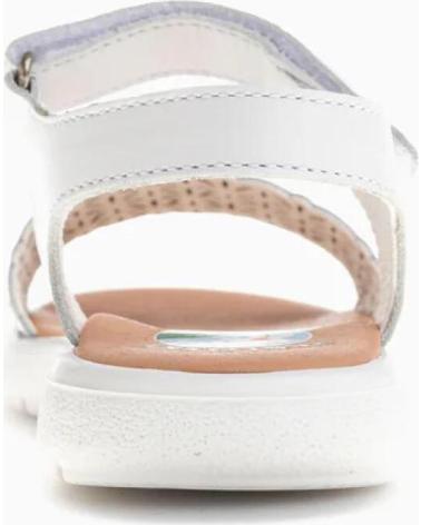 SANDALIAS PABLOSKY 442400 DE PIEL CON TIRA TEXTURIZADA BLANCA BLANCO