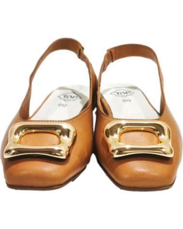 Sandali per Donna TOP3 ZAPATO CASUAL DE PIEL CON SUELA DE GOMA CUERO