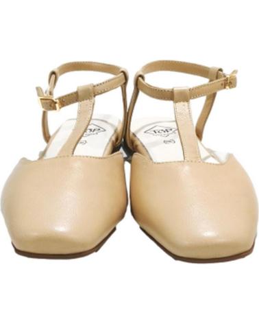Sandali per Donna TOP3 ZAPATO CASUAL DE PIEL CON SUELA DE GOMA BEIG