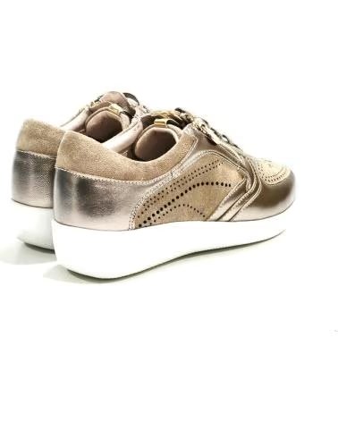 Sneaker für Damen STONEFLY STONEFLY DAMEN-SNEAKER AUS LEDER UND WILDLEDER, FARBE TAUPE-GOLD ORO TAUPE