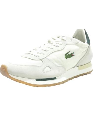 Sneaker für Herren LACOSTE DEPORTIVO CASUAL DE SERRAJE Y TELA CON SUELA DE GOMA BLANCO VERDE