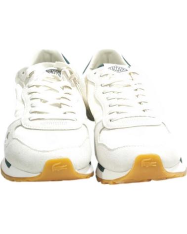 Sneaker für Herren LACOSTE DEPORTIVO CASUAL DE SERRAJE Y TELA CON SUELA DE GOMA BLANCO VERDE