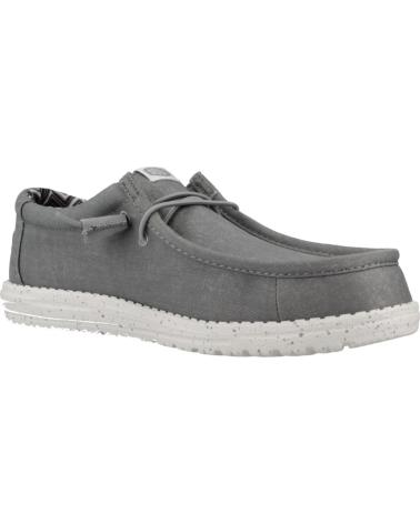 Scarpe per Uomo HEY DUDE INFORMALES HOMBRE MODELO WALLY CANVAS COLOR GRIS GREY